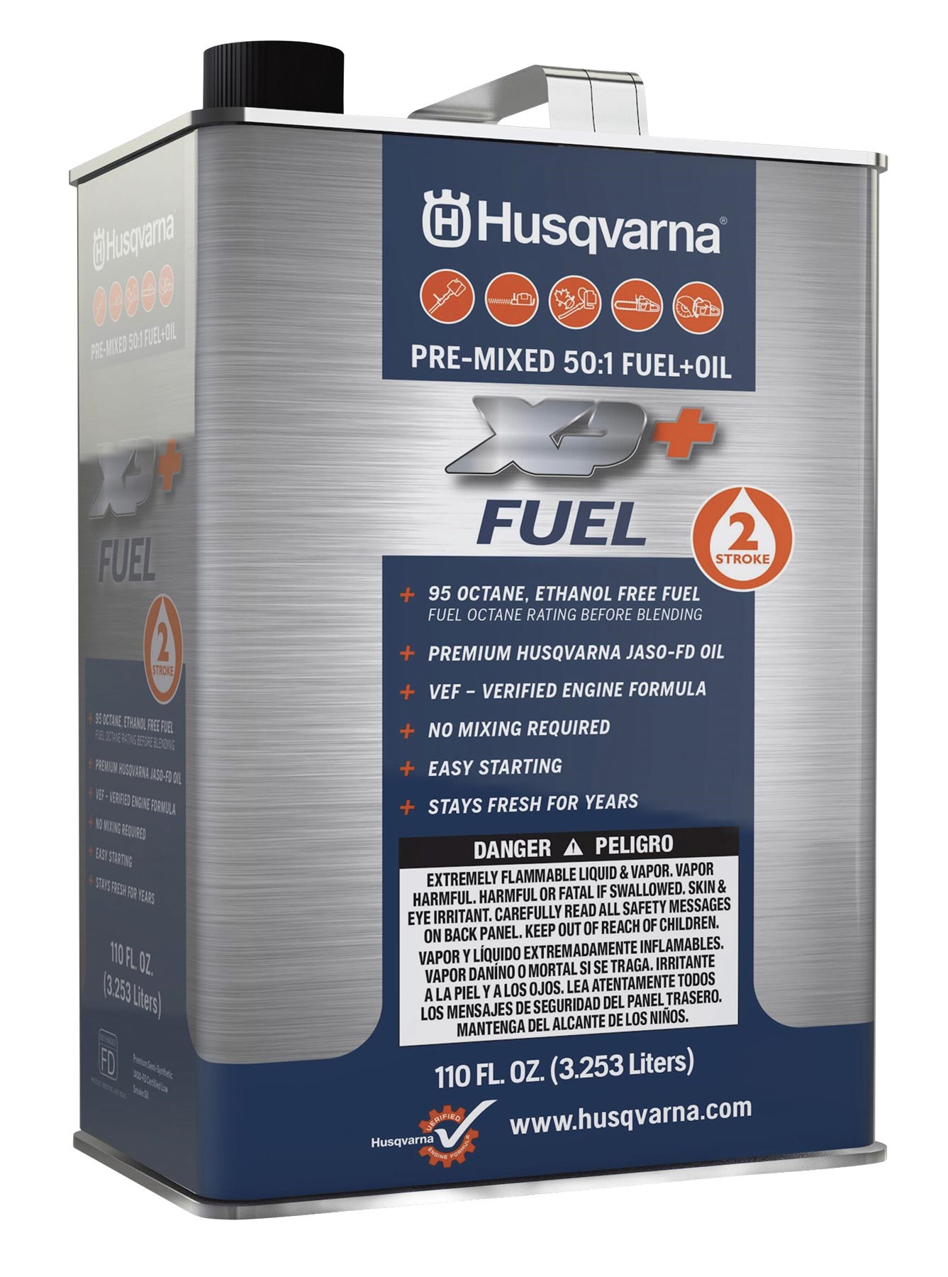Husqvarna 50:1 Pre-Mix Fuel, 3.25L