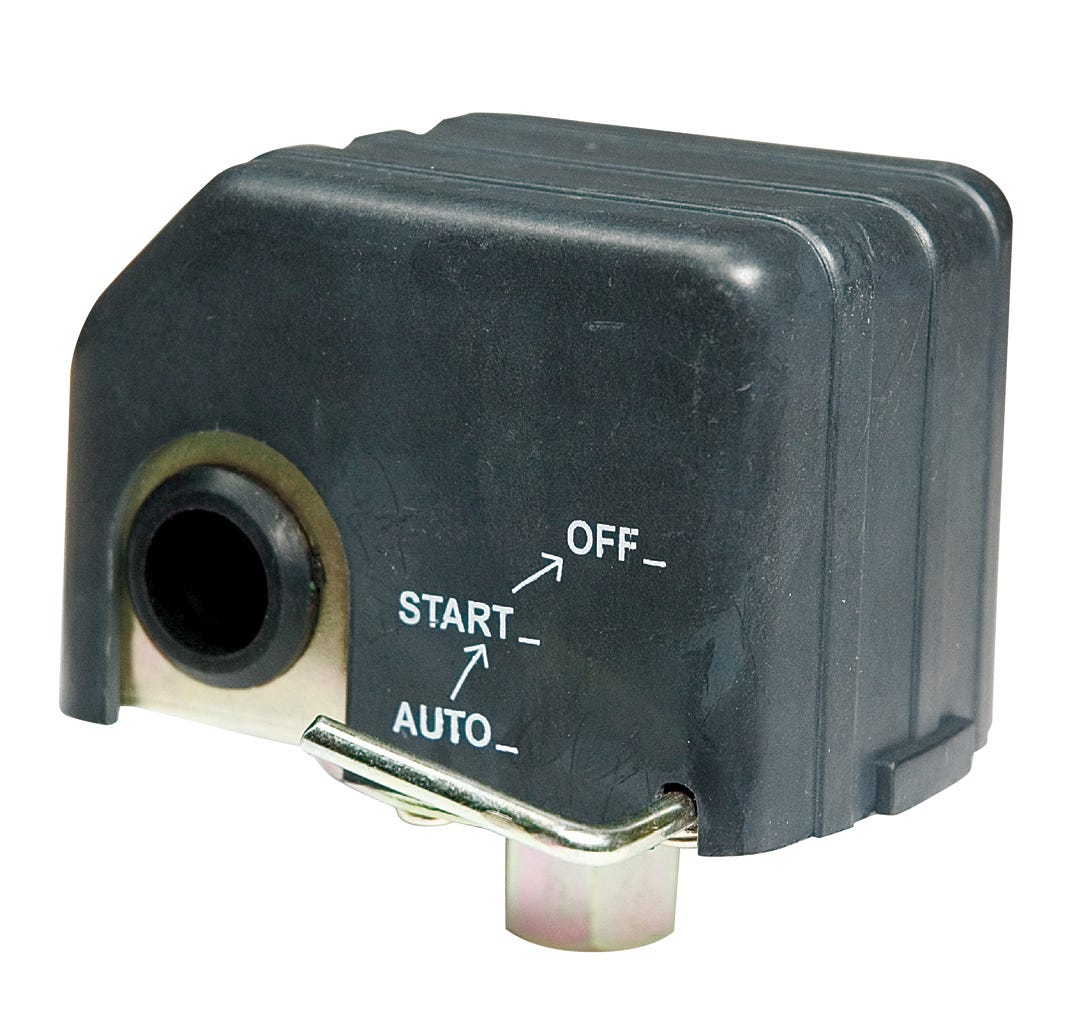 Pressure Switch with Cutoff, 30 to 50 Psi