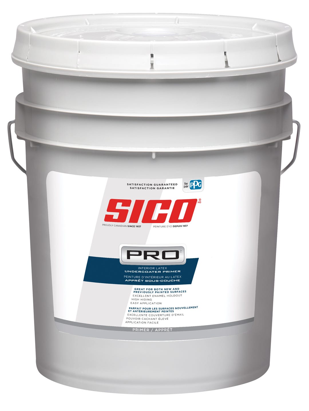 SICO PRO Primer and Undercoat for New Gypsum or Painted Surface, White, 18.9 L