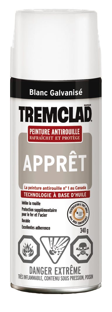 Primer/Anti-Rust Paint Oil-Based, Galvanised White, 340 g