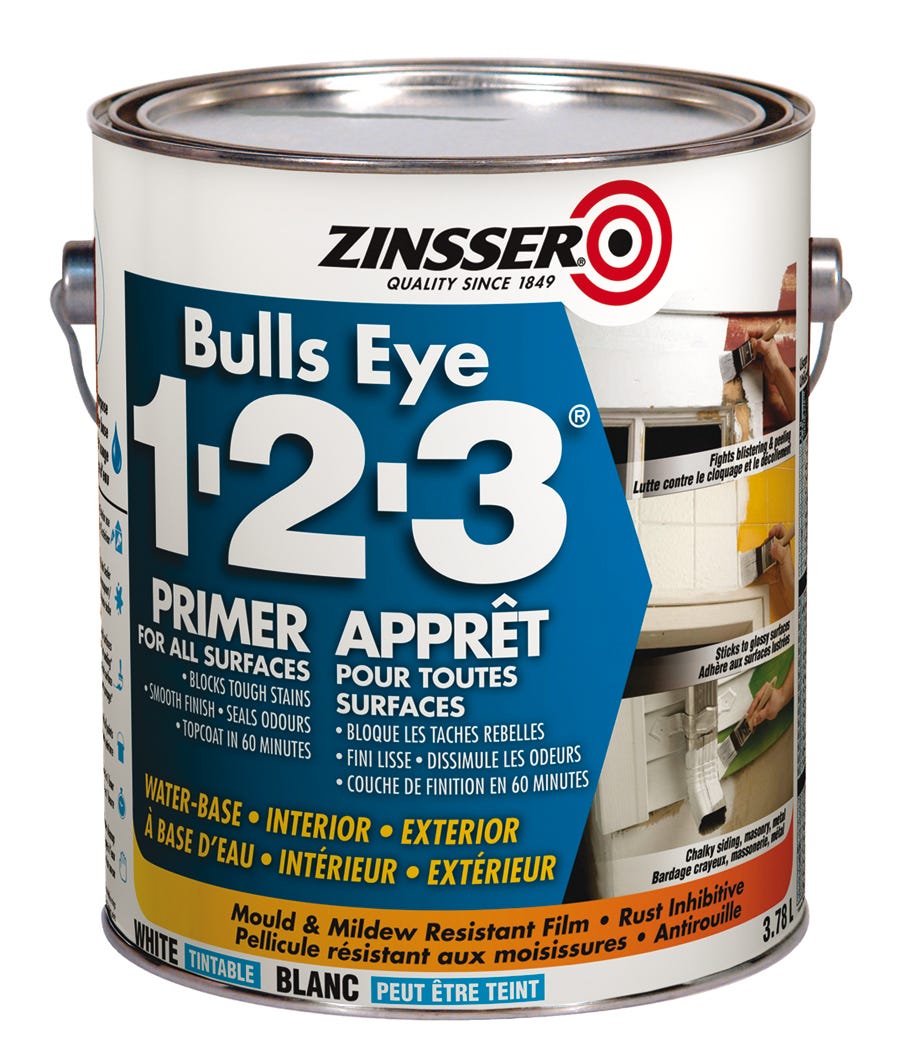 Primer Interior / Exterior for all surfaces, White, 3.7 L