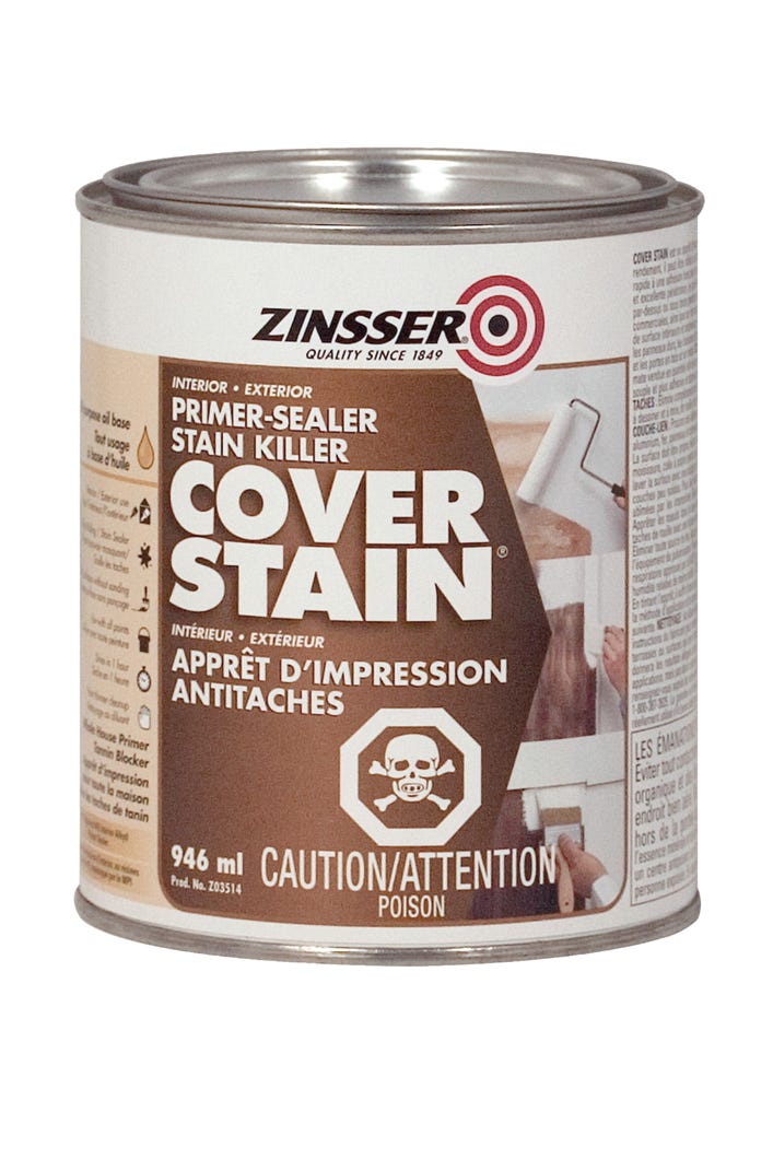 Primer / Sealer - interior / Exterior Stain killer, White, 946 ml