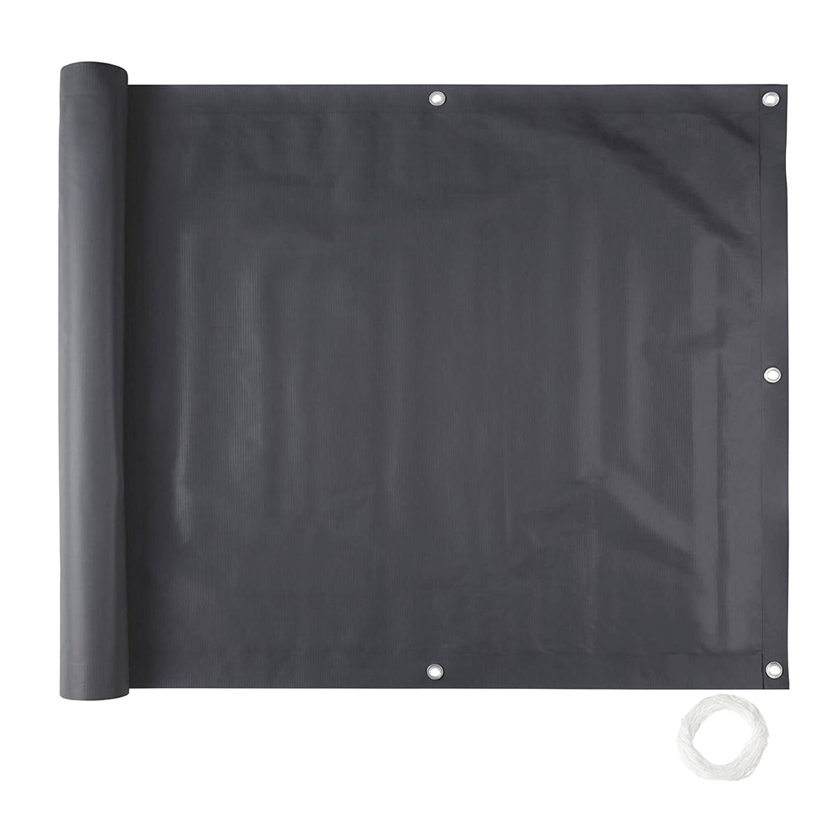 Privacy Balcony Screen, 180-in. X 34-in., Dark Grey