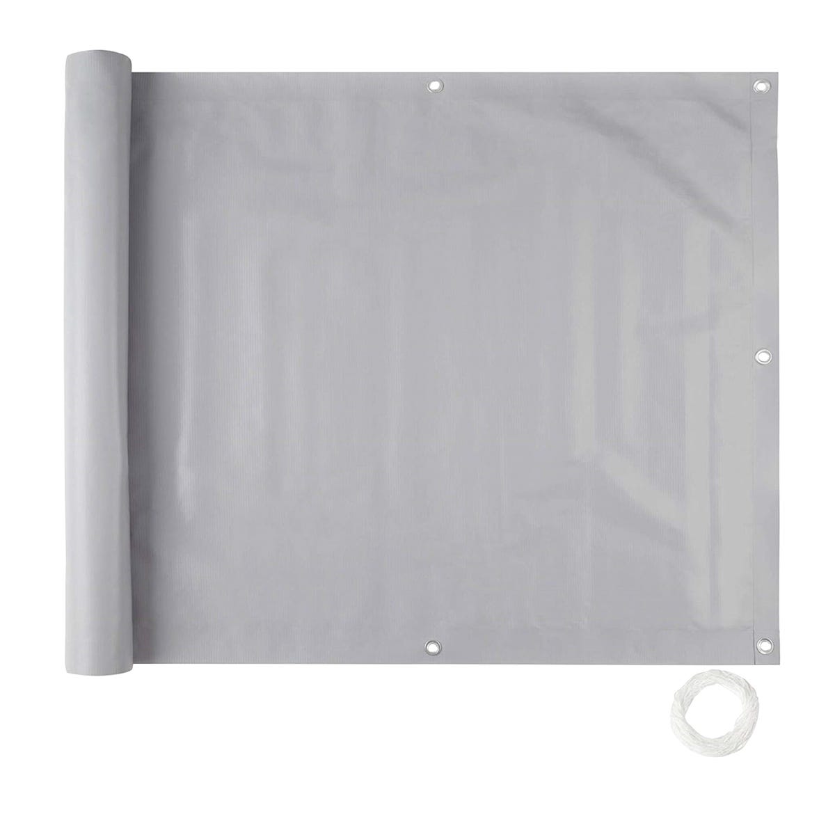 Privacy Balcony Screen, 180-in. X 34-in., Light Grey