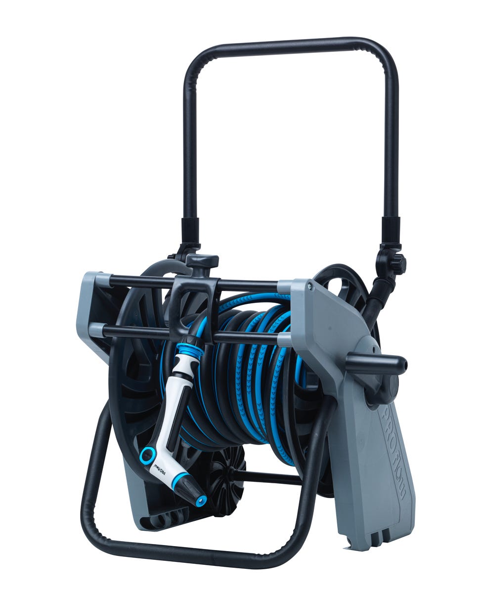PRO Flow Hose Reel Cart with a Foldable Handle