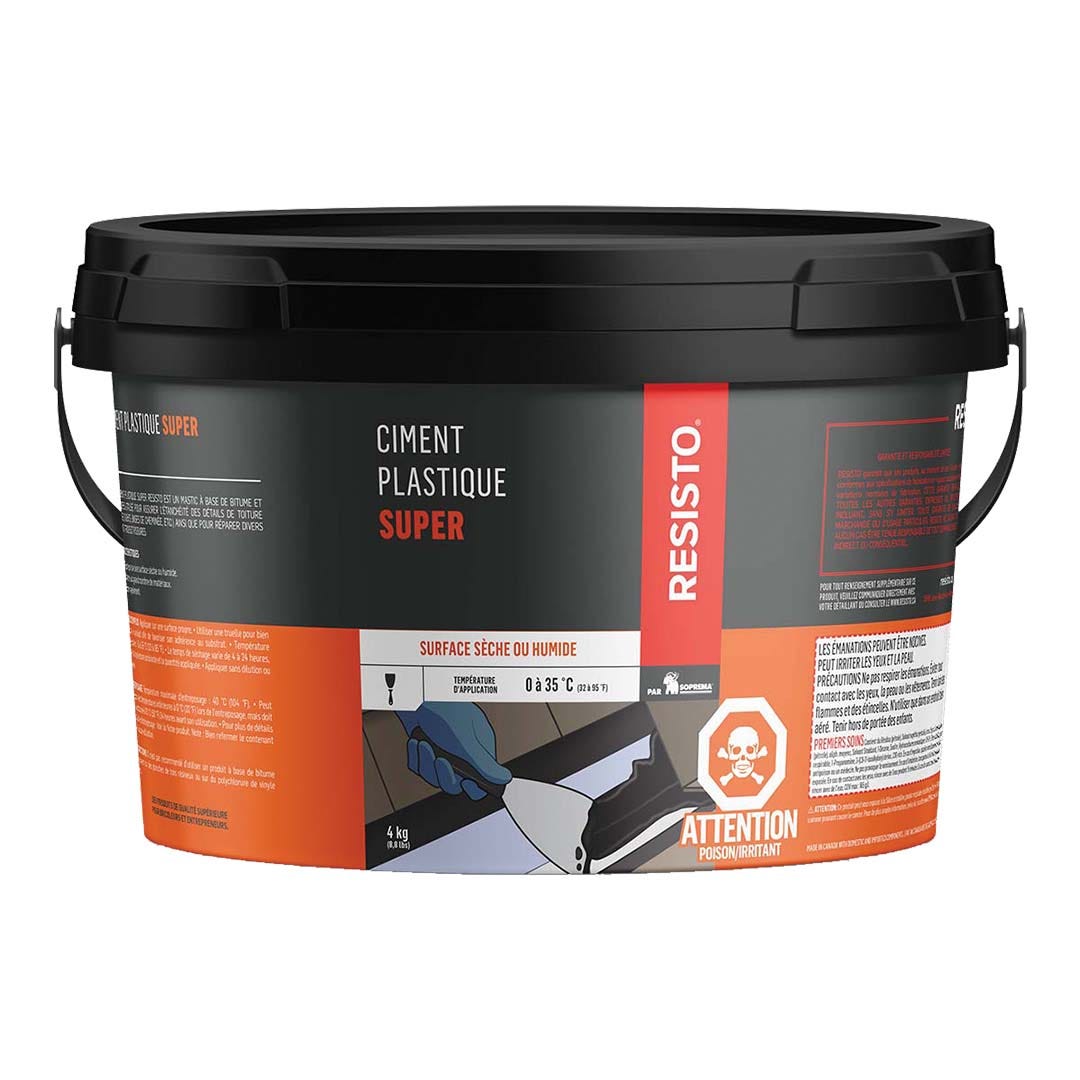 Pro Plastic Cement for Dry/Damp Surface, 4 kg