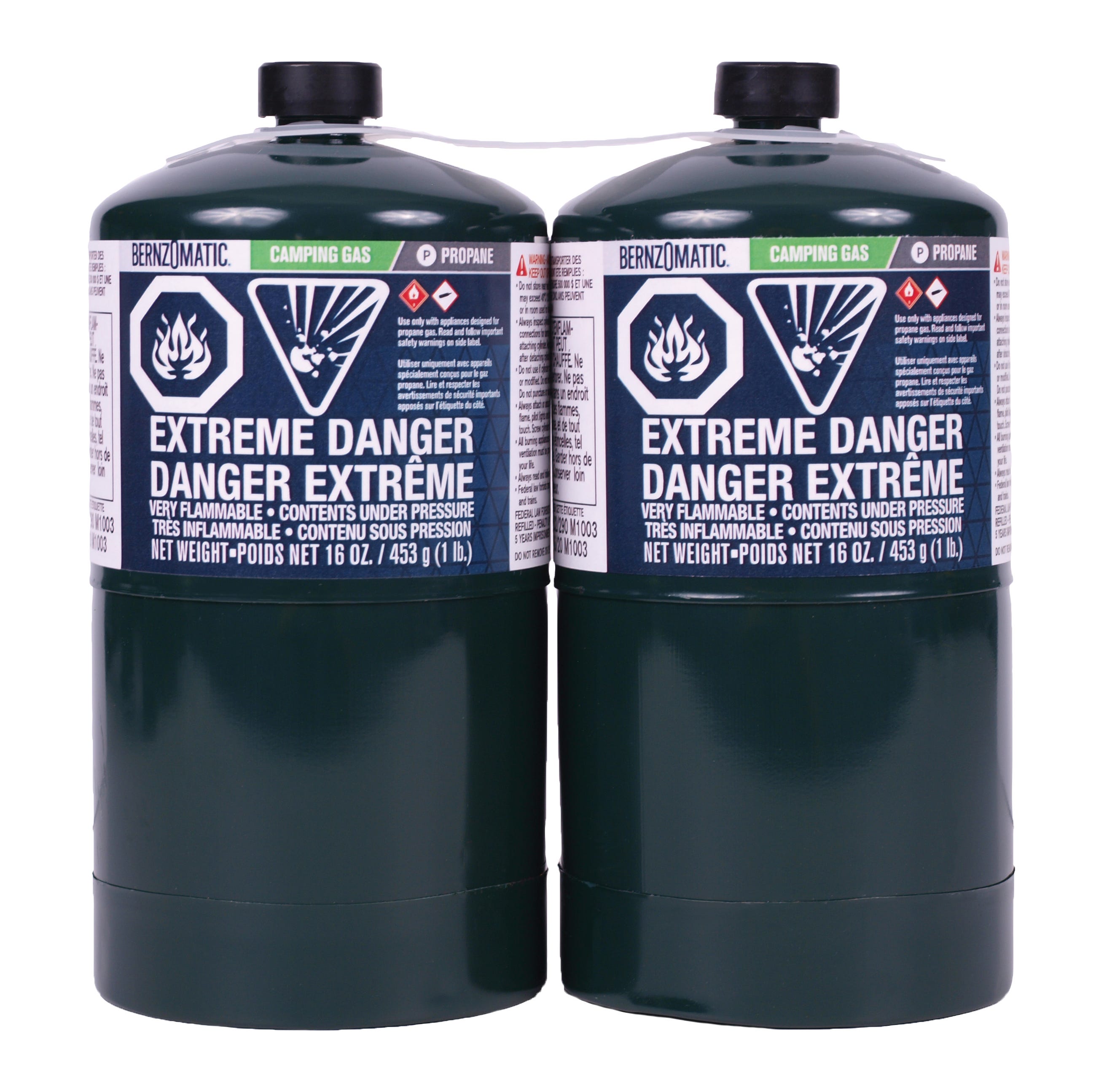 Camping Propane Gas Cylinder, 16 oz