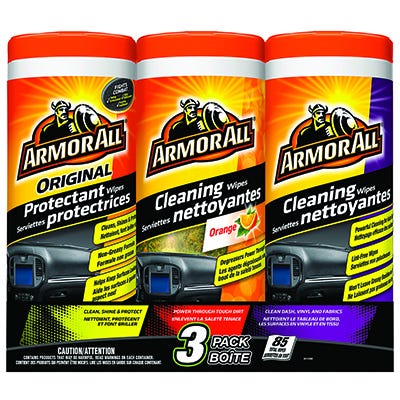 Car Interior Cleaning Wipes, 3/Pack