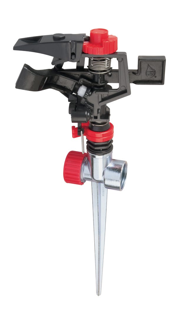 Rainwave Metal Spike Pulsating Lawn Sprinkler