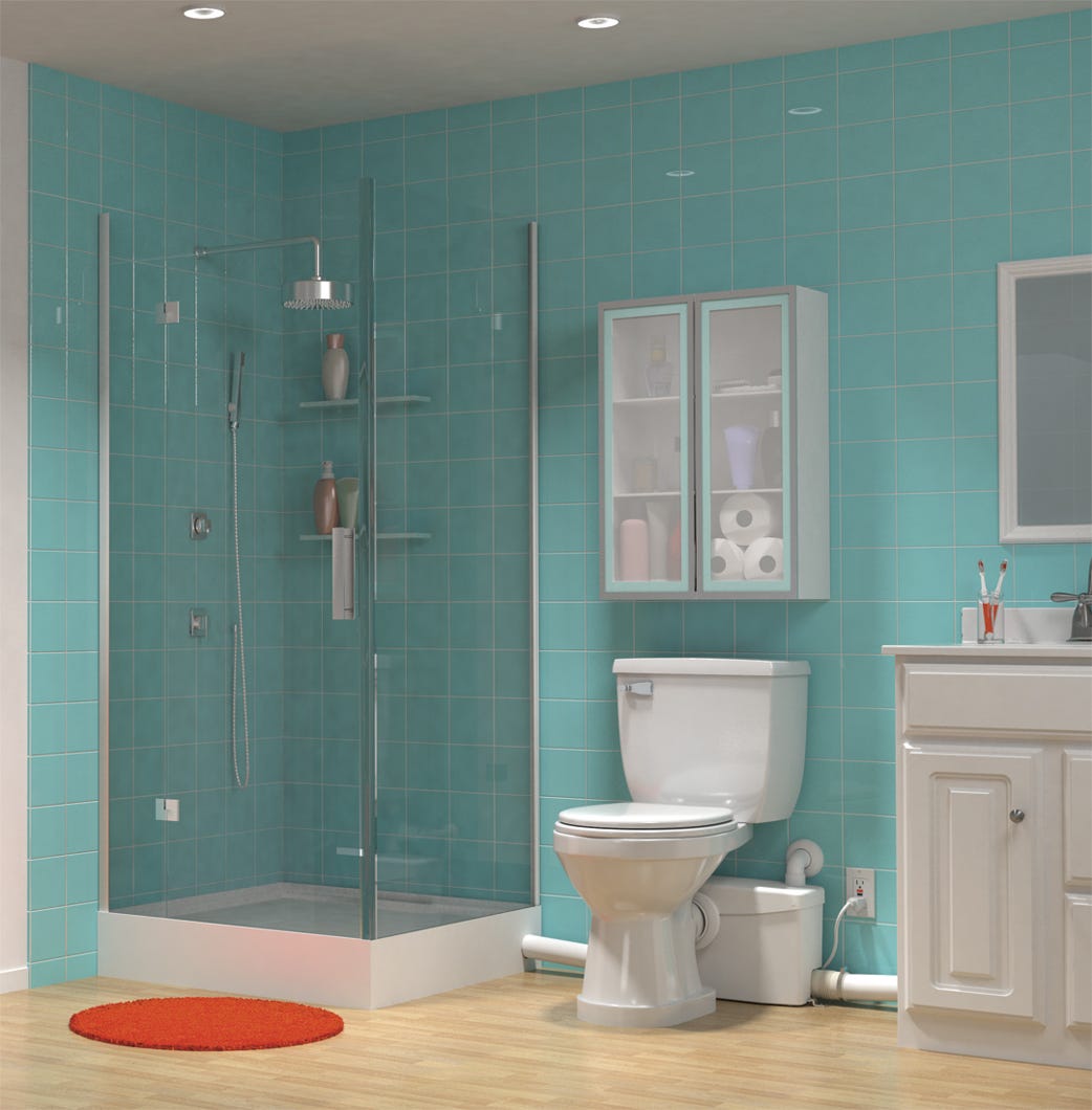 Pump system for toilet - Saniplus
