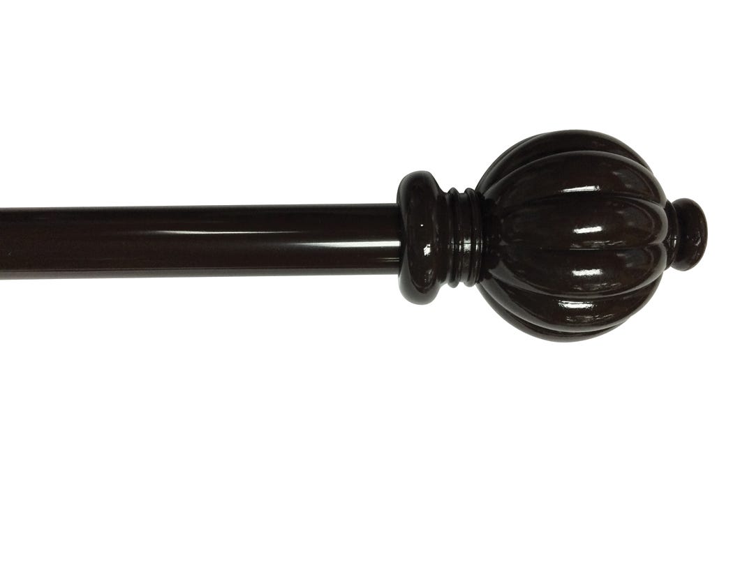 Curtain Rod, 5/8-in. X 84-in.-120-in., Chocolate