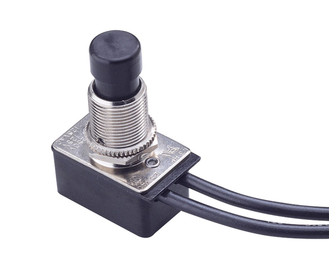 Push button switch maintain contact, motor rated, push on-push off