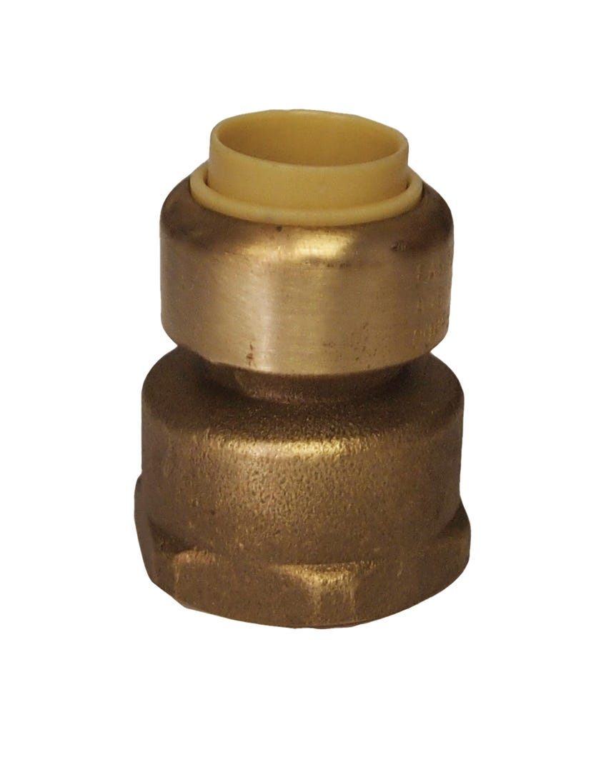 Push Fit Adapter Fitting, Lead-Free, 1/2-in. Pf X 3/4-in. Fpt