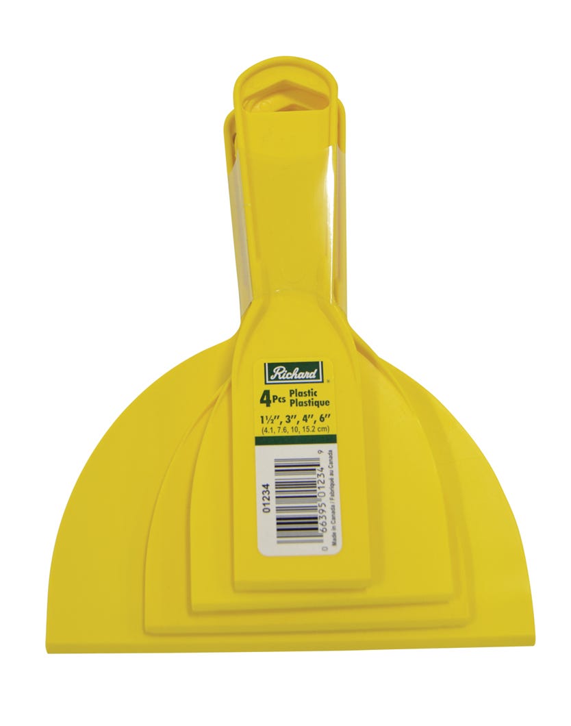 Putty / taping knives set in plastic - 4 / pack