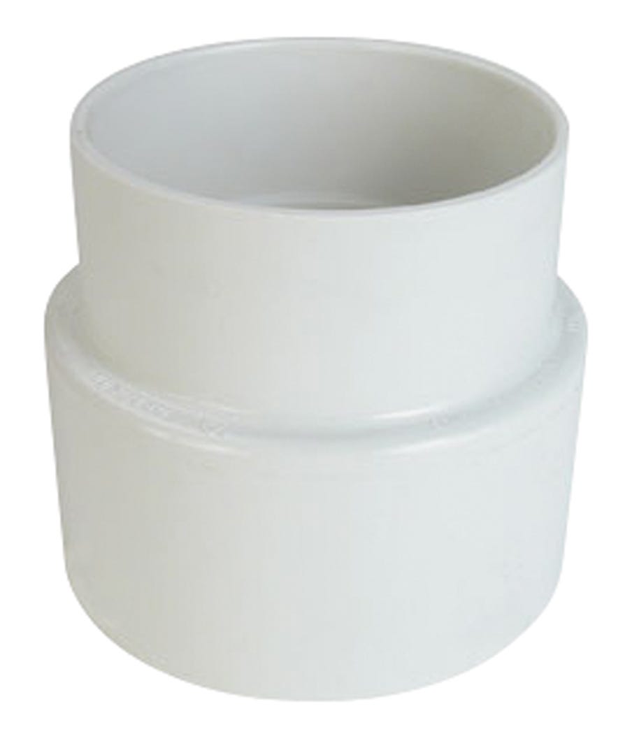 PVC Connector Adapter for Cast Iron Sewer, 4-in.