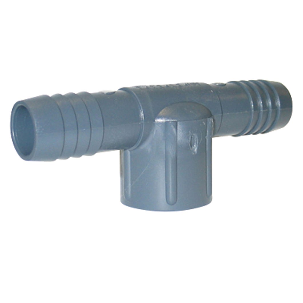 PVC Connector Female Combination Reducing Tee, 3/4-in. INS X 3/4-in. INS X 1/2-in. Fpt