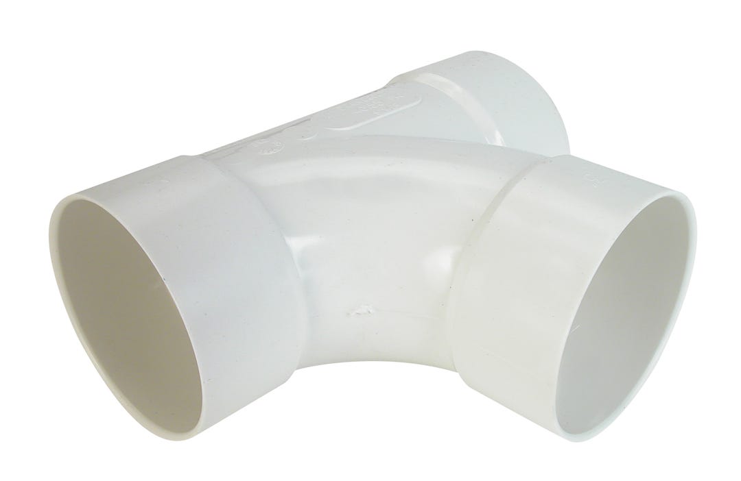 PVC Connector Sanitary Tee, 4-in.