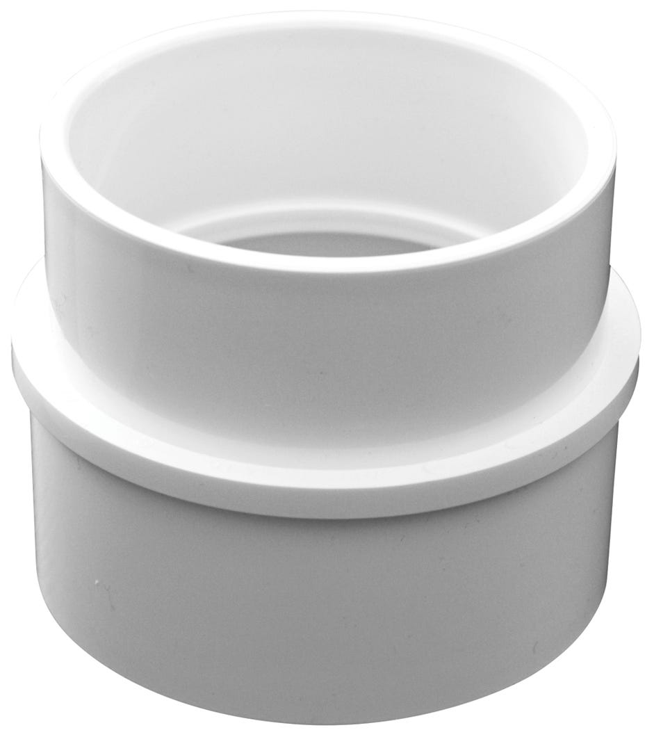 PVC Connector Sewer Bushing, 4-in. X 3-in.