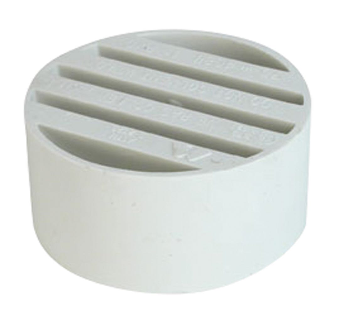 PVC Connector Sewer Drain Grate, 3-in.