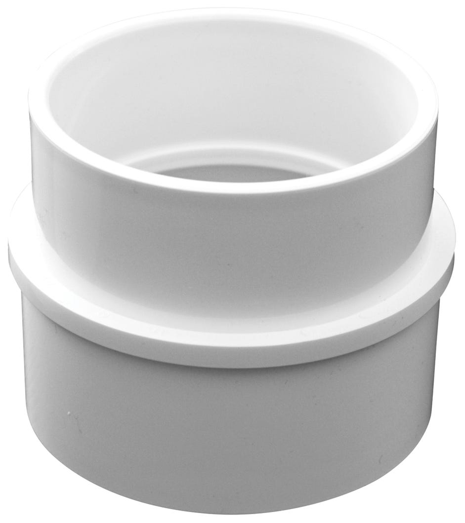 PVC Connector Sewer Reducing Bushing, 4-in. X 1 1/2-in.