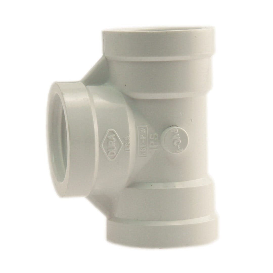 Pvc connector threaded tee