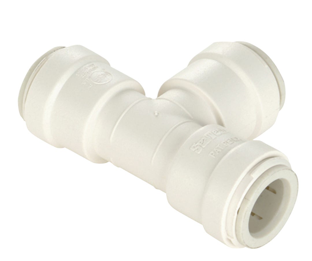 PVC Fitting Quick Connect Tee, 1/2-in.
