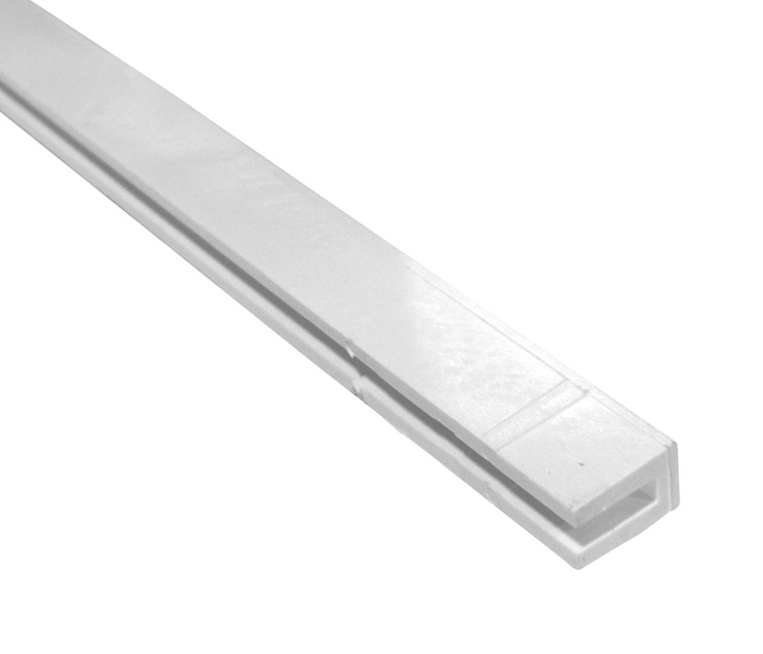 PVC -in.U-in. Lattice Moulding, 8-ft., White