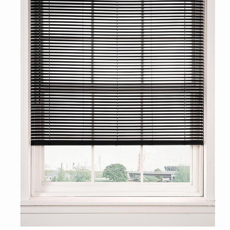 PVC Venitian Blinds, 27-in. X 45-in., Black