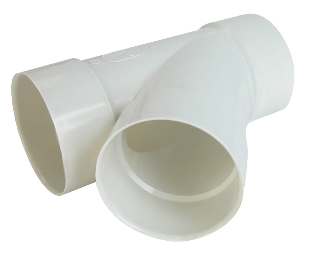 PVC Y Connector for Sewer, 4-in.