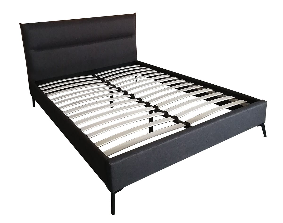 Nyx Upholstered Queen Size Bed, Black