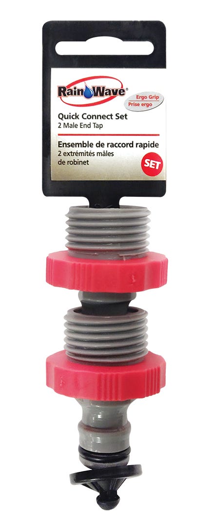 Quick Connector Set, 2 Male End Cap