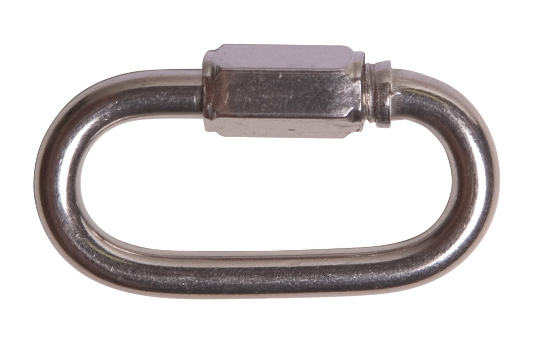 Quick Link, Zinc Plated, 1/4 in.