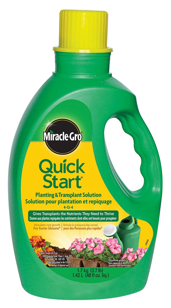 Quick Start Planting & Transplant Solution 4-12-4, 1.42 L