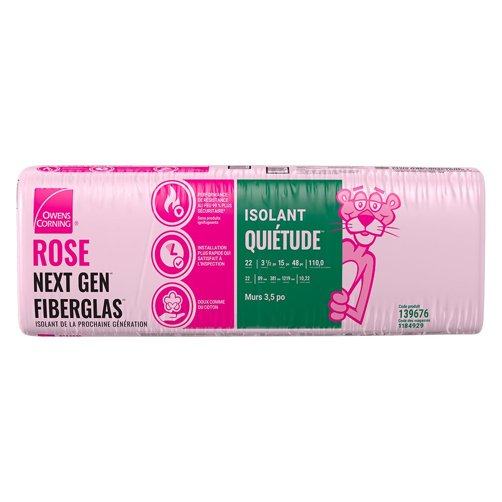 Quietzone acoustic insulation - 3-1/2 in. X 15 in. X 48 in. - 110 sq.ft.
