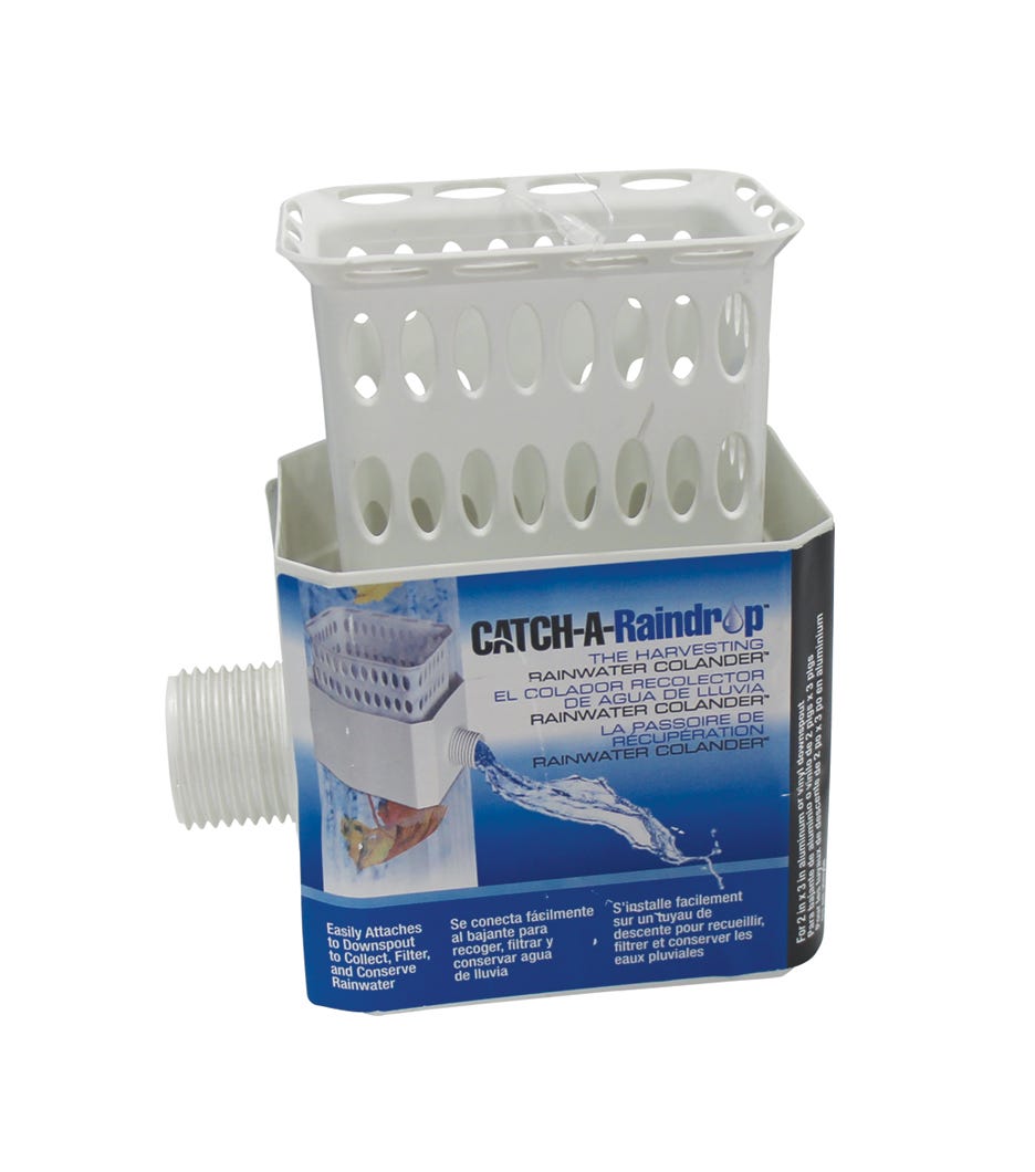 Rainwater collector strainer
