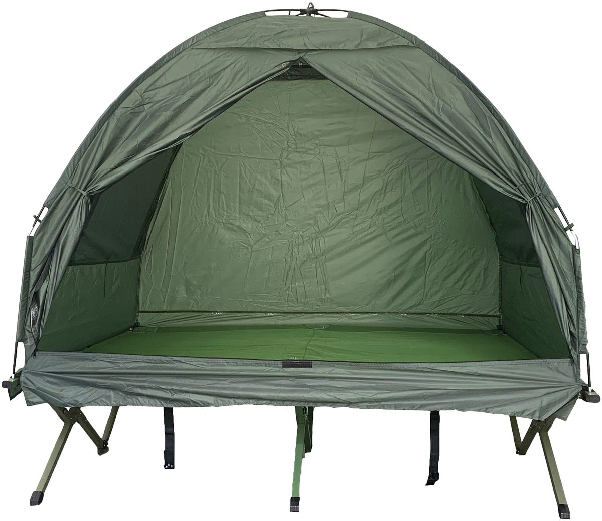 Double Raised Camping Bed, 54 in. x 73 in. x 76 in.