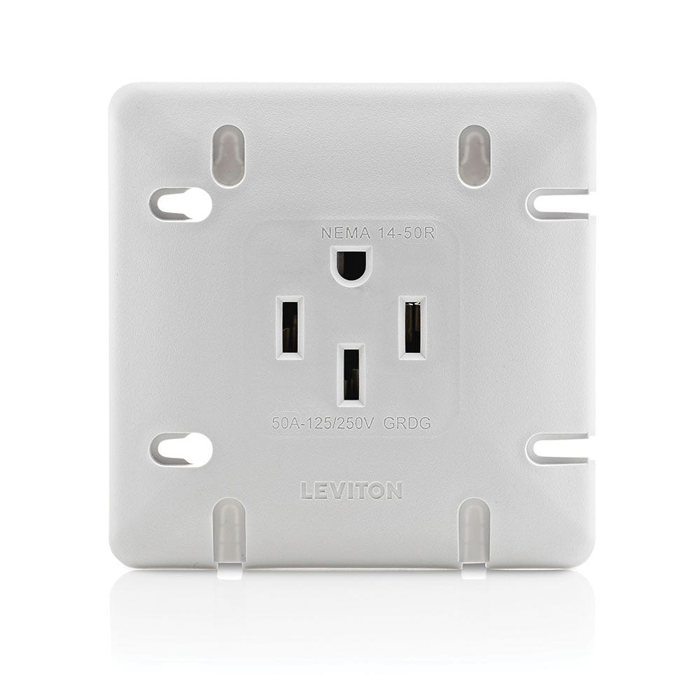 Range receptacle flush mount 3-poles