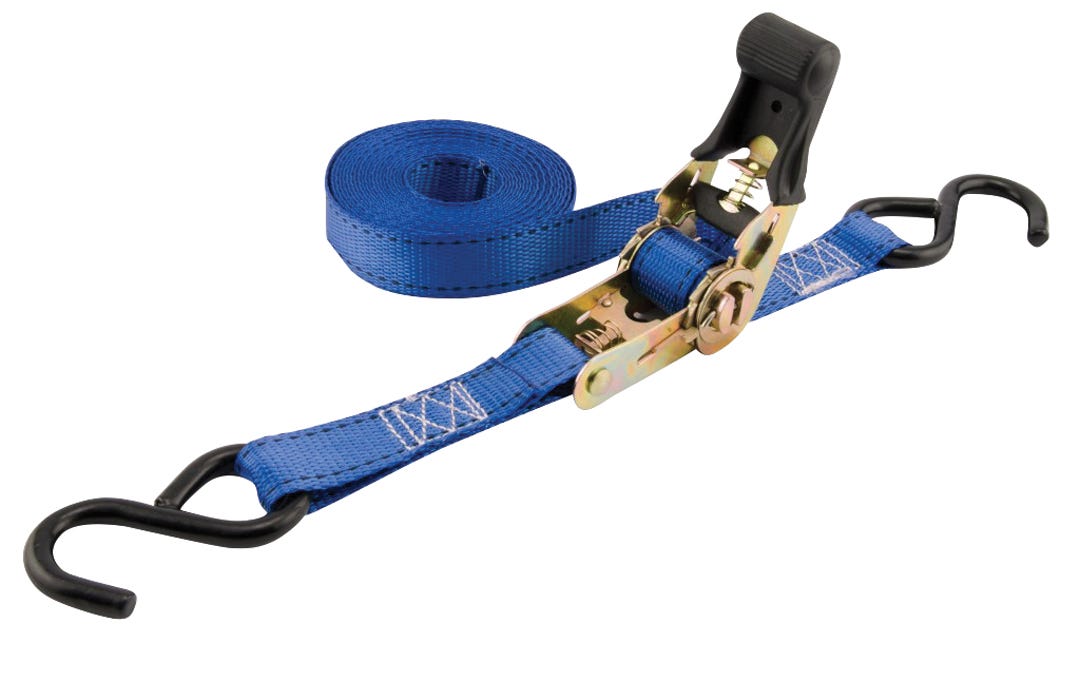 Ratcheting Tie-Down, 1200 lbs, Light-Duty
