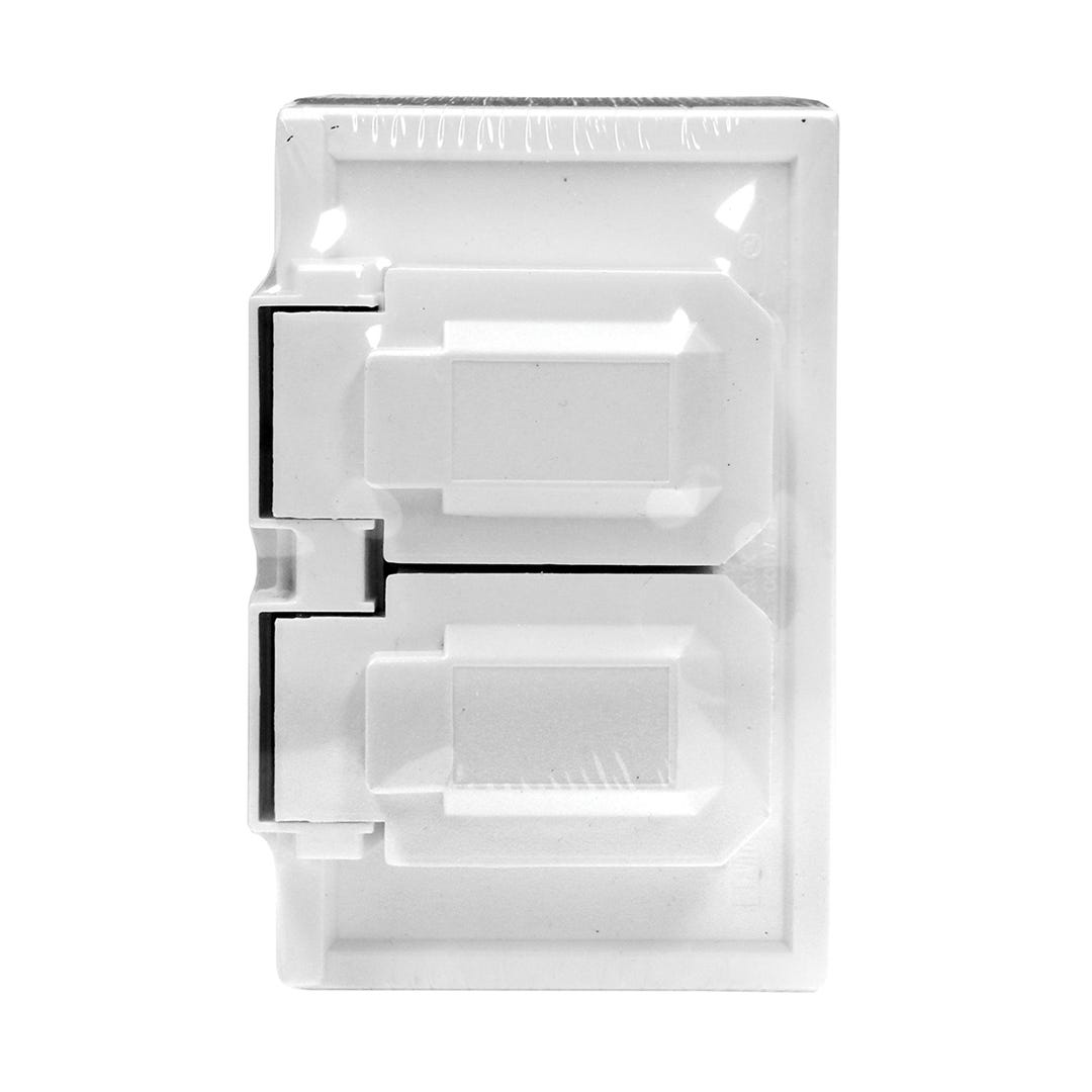 Receptacle cover duplex - weatherproof - plastic
