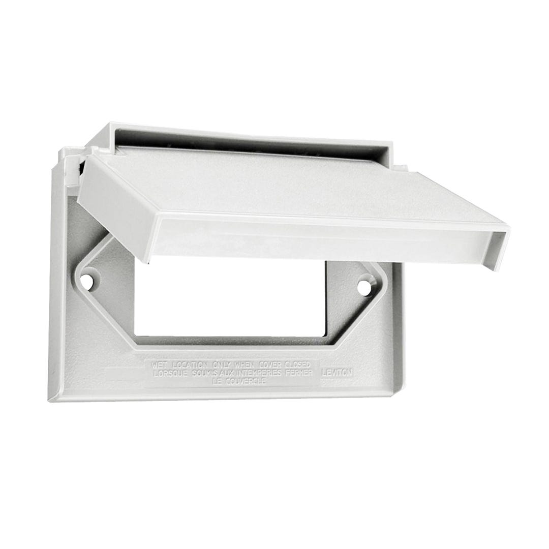 Receptacle cover gfi - weatherproof - plastic