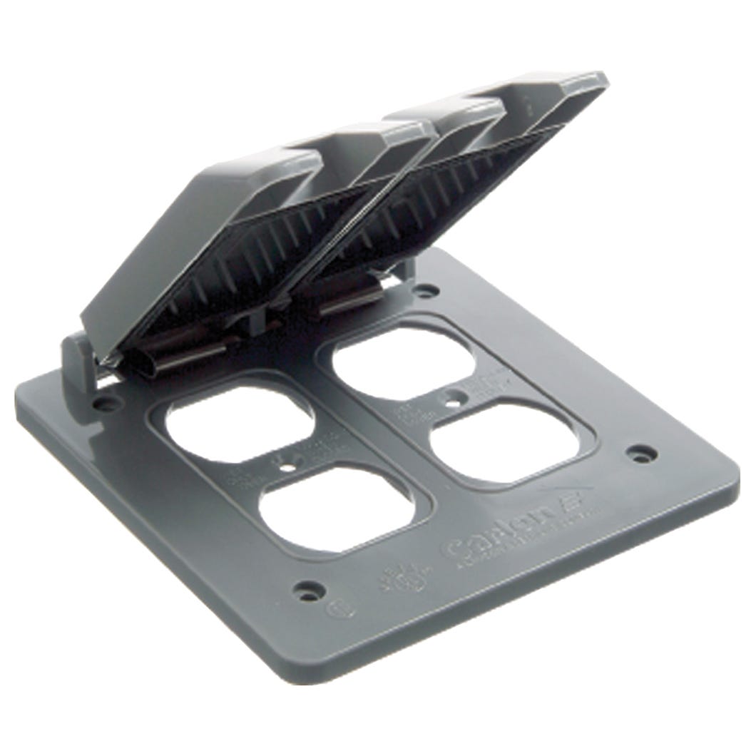 Receptacle Cover Weatherproof, Duplex, 2 Gang