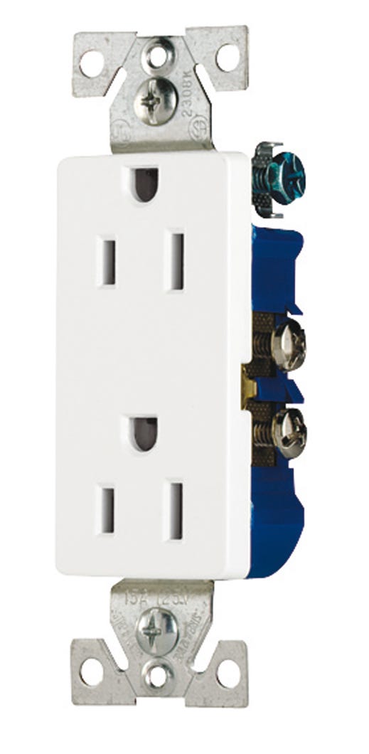 Receptacle decorative duplex