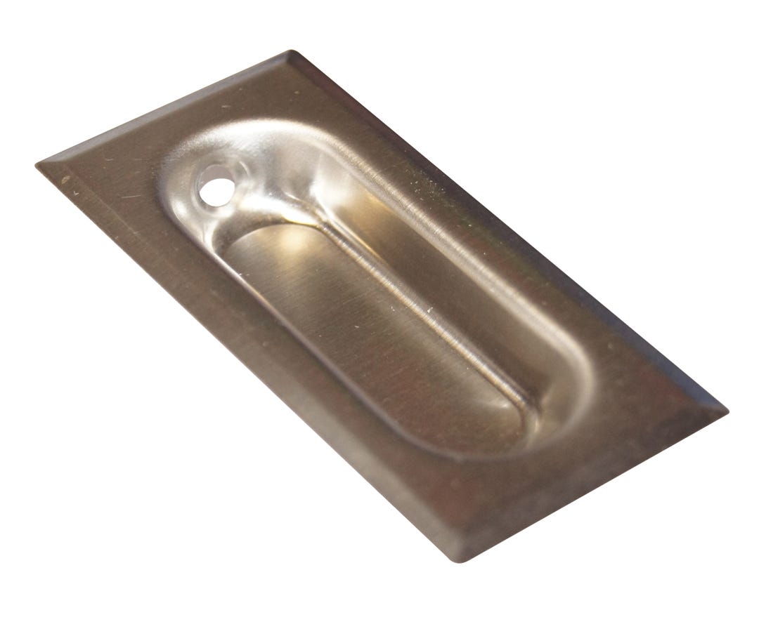 Recessed handle rectangular for pocket door - 2 1/2 in