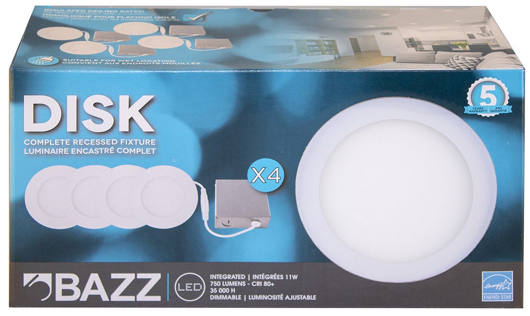 Recessed LED light round dimmable