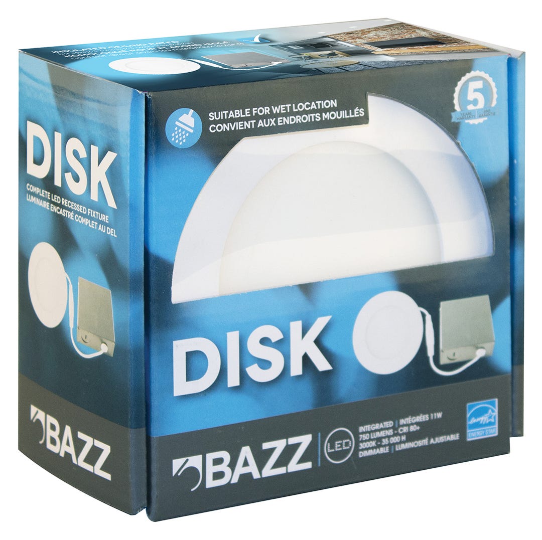 Recessed LED light round dimmable