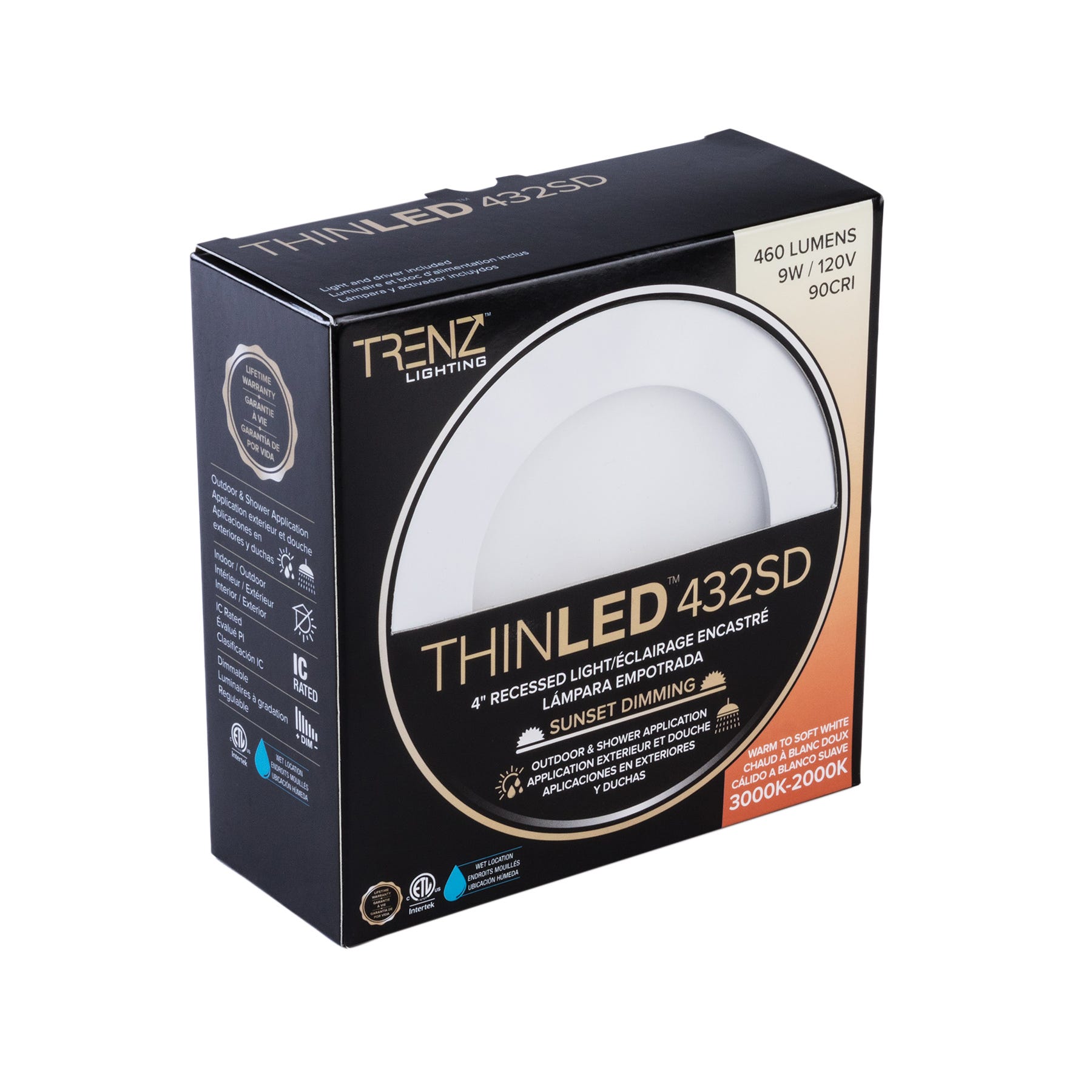Recessed light round