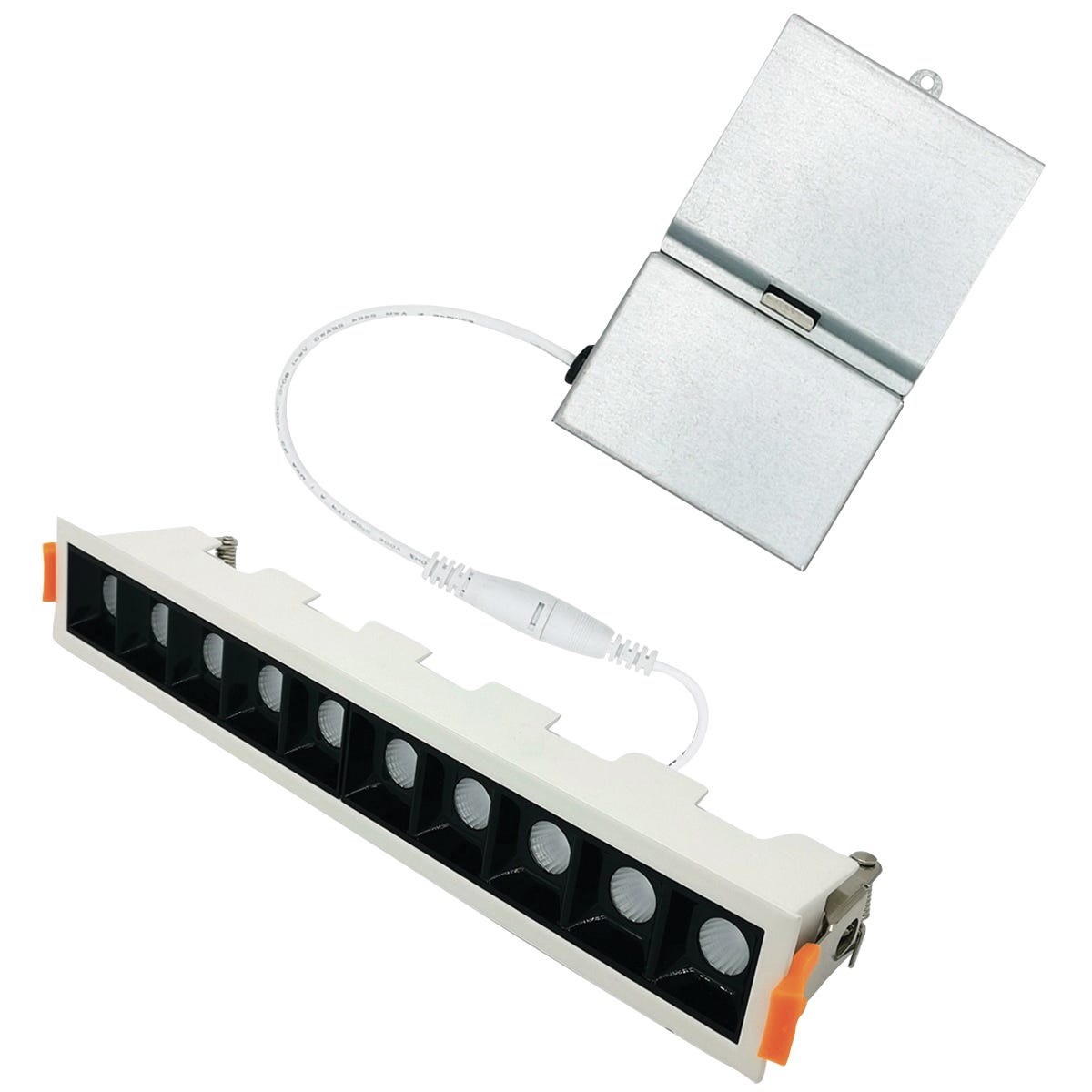 Recesssed Light Fixture 2.25-in. X 2-in. X 11.63-in., Matte White