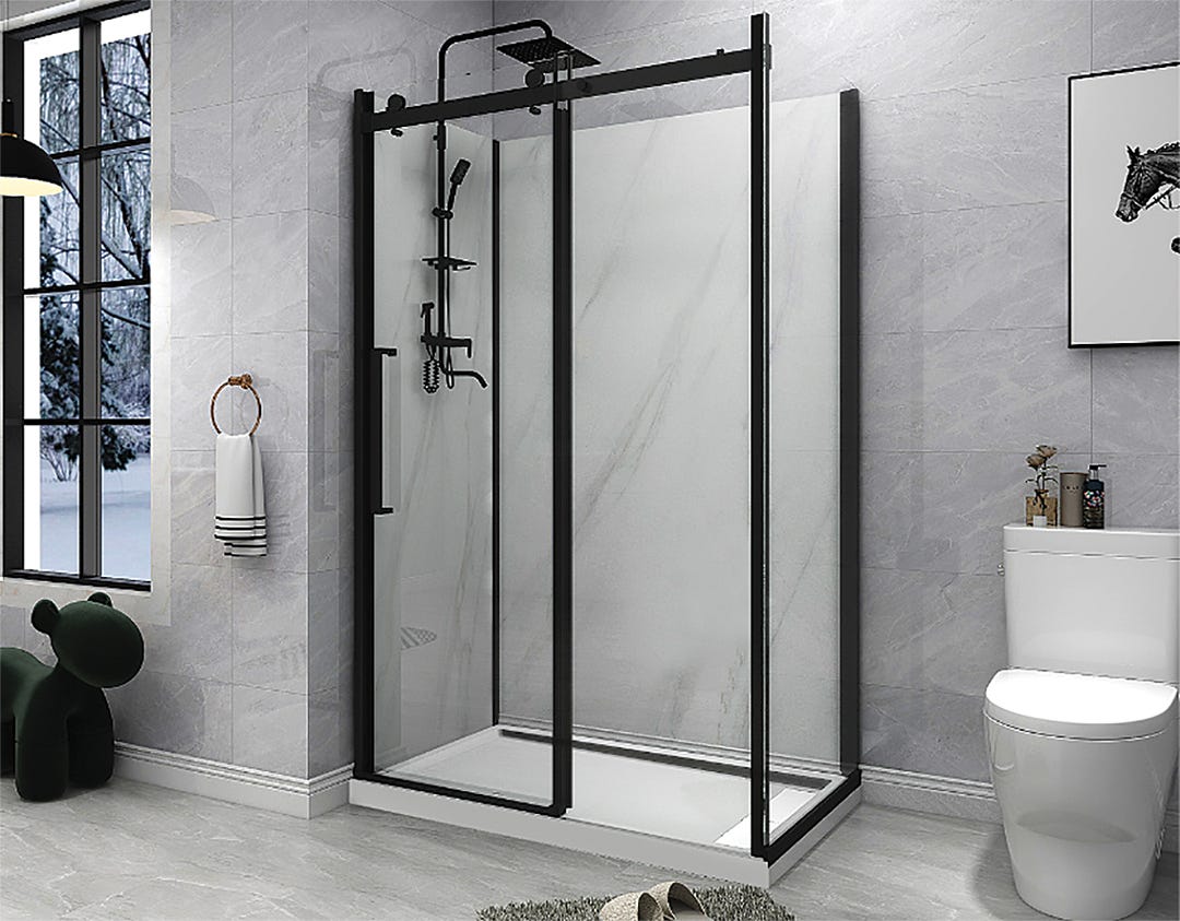 NORWICH Rectangular reversible shower set - 48 in.
