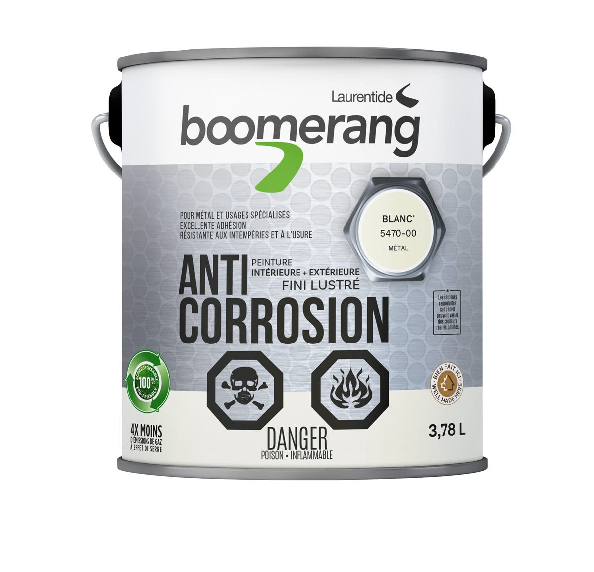 Recycled Paint, Anti Corrosion, 3.78L, White