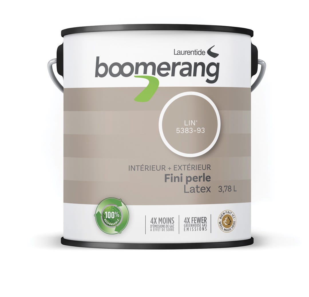 Recycled Paint Interior/Exterior for Walls/Floors/Patios Acrylic Latex, Linen, 3.78 L
